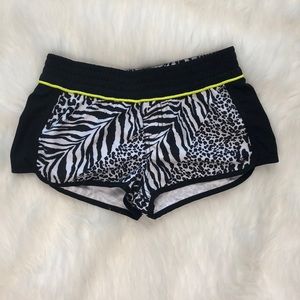 ROXY Swimming Shorts Zebra Print Sz 0